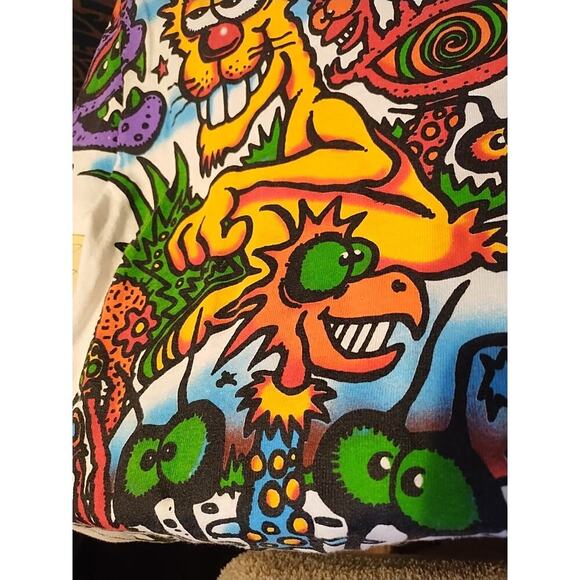 Liquid Blue Light Fantasy Mars AOP Joey Mars Graphic T Shirt Mens Small Cotton - Picture 11 of 13